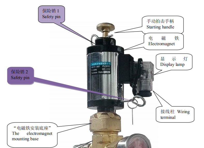 七氟丙烷滅火系統氮氣啟動瓶結構組成